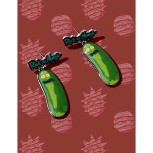 Rick & Morty Pickle Rick Earrings